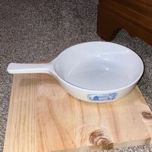 AMANA RADARWARE White Ceramic Browning Skillet Cookware with Handle